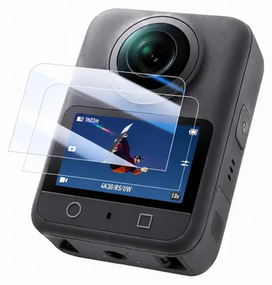 Immagine prodotto di 2 protezioni in vetro temperato per DJI Osmo 360, protezioni per lo schermo della fotocamera, accessori
