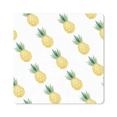 Produktbild von MuchoWow® Mauspad Mousepad Ananas - Obst - Schablonen 30x30 cm - Mousepads - Maus Mat - Pad - Mausunterlage - Gaming