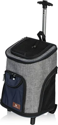 Produktbild von Knuffelwuff Hunderucksack Trolley faltbar 2 in 1 mit Rollen und Griff