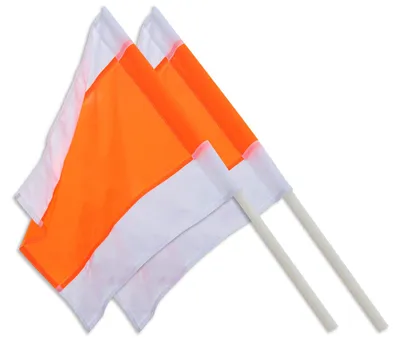 Obrázok produktu pre Výstražné vlajky s plastovým stožiarom – sada 2 kusov (500x500 mm)