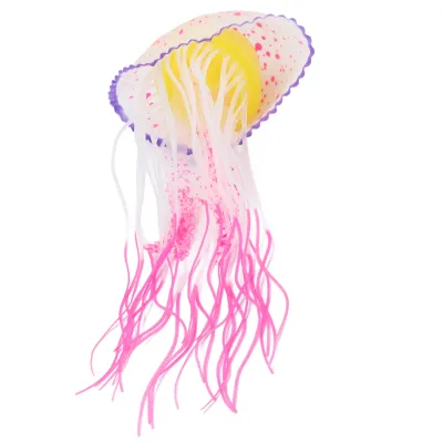 Produktbild von Künstliche fluoreszierende Qualle,Künstliche schwimmende Qualle,Künstliche Quallen Ornament,Aquarium Quallen Dekoration,Aquarium Dekorationen,Aquarium Ornamente