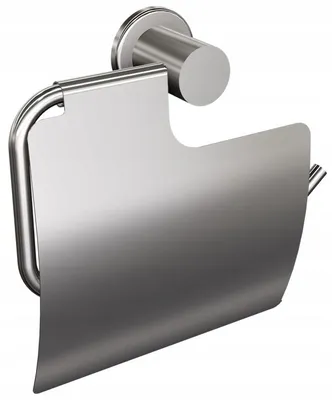 Productafbeelding van ANDEX toiletrolhouder met deksel, voor wandmontage, chroom