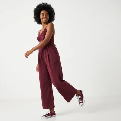 Produktbild von Freizeithose OriginalYou Damen Culotte Softsilk-Jersey bequeme Stoffhose 40-44