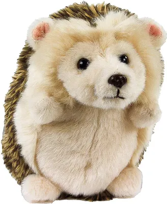 A stuffed toy hedgehog sitting upright.
