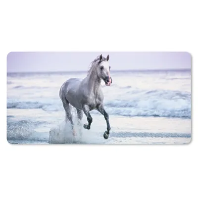 Produktbild von MuchoWow® Schreibtischunterlage Pferde - Luft - Meer 80x40 cm - XXL Mauspad - Gaming Mauspad