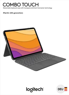 Produktbild von Logitech 920-010297, QWERTZ, Deutsch, Trackpad, 1,8 cm, 1 mm, Apple