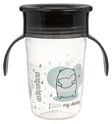 Immagine prodotto di Tazza non versante con manici, I love my Daddy 240 ml, nera