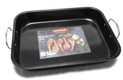 Produktbild von Bräter "REDSTONE" 39 cm x 29 cm x 5,5 cm, antihaftbeschichtet schwarz