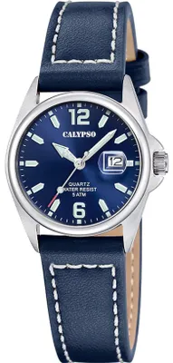 Produktbild von Calypso Damenuhr Analog aus Leder Blau