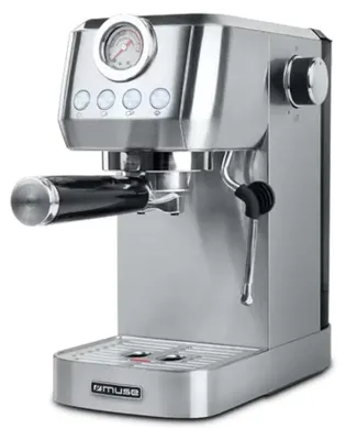 Espressomaschine 1350 W, Edelstahl, 1,3 l, Dampfdüse, Vorwärmfunktion