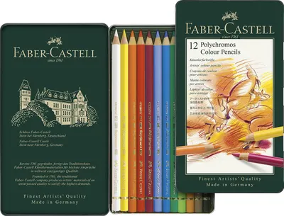 Produktbild von FABER-CASTELL Buntstifte POLYCHROMOS 12er Metalletui