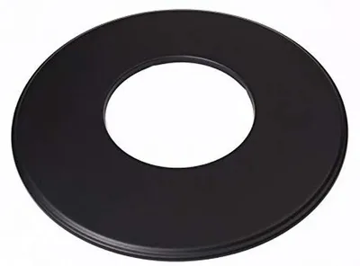 Productafbeelding van Wandrozet voor Afvoerpijp Ø 120 mm - Zwart