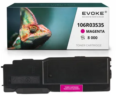 Produktbild von Evoke Toner-Kompatibilkartusche für den Drucker Xerox C400 / 405 M 106R03535, Magenta, 8.000 Seiten, kompatibel mit VersaLink C400, C400V_N und C405