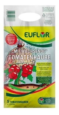 Produktbild von Euflor Tomatenhaube mitwachsend 5 Stück UV-stabil