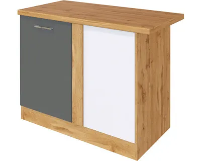 Produktbild von Held Möbel Eckunterschrank Sorrento BxTxH 110 x 60 x 86 cm anthrazit matt zerlegt Anschlag reversibel 471.6280