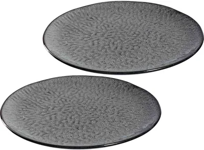 Produktbild von Leonardo MATERA Keramikteller 27 cm anthrazit 2er Set