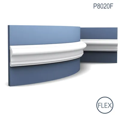 Produktbild von Orac Decor P8020F LUXXUS flexible Wandleiste Friesleiste Stuck Leiste Profil 2 m