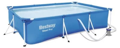Produktbild von Bestway Steel Pro 3.00m x 2.01m x 66cm, Blau, 3300 l, Gerahmter Pool, Blau, 20,7 kg