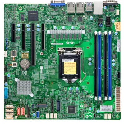 Produktbild von Supermicro X12STL-F-B Bulk, Intel, LGA 1200 (Socket H5), Intel Xeon E, E-2300, DDR4-SDRAM, 128 GB