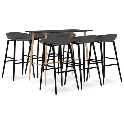 Produktbild von 7-tlg. Bar-Set Schwarz und Grau