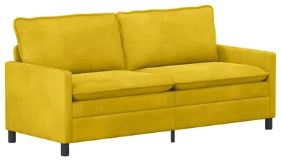 Obrázek produktu pro vidaXL Pohovka žlutá 196 x 81 x 87,5 cm samet