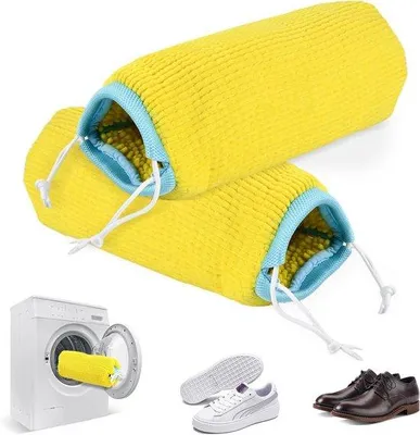 Obrázek produktu pro Uniqoos® sáček na praní obuvi se šňůrkou – 360° čištění, opakovaně použitelný sáček na obuv vyrobený z nylonu a polyesterové mikrovlákno, ochrana během praní