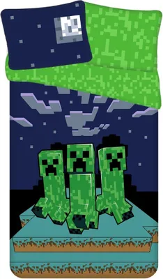 Obrázek produktu pro Ložní prádlo Minecraft - vysoce kvalitní bavlněná souprava 140x200 cm a 70x50 cm
