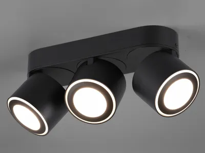 Image de Plafonnier TAURUS noir Trio 652910332
