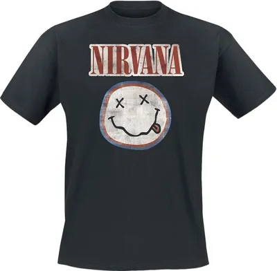 Produktbild von Nirvana T-Shirt Distressed Logo Uni Black XL