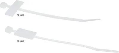 Produktbild von ACT CT1310 Kabelbinder Kabelbinder mit paralleler Einführung Weiß 100 Stück(e) (CT1310)