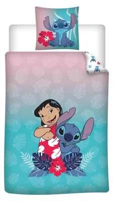 Produktbild von Lilo and Stitch Bettbezug Leafs 140 x 200 cm - polyBaumwolle