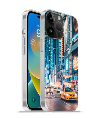 Produktbild von MuchoWow® Handyhülle Schutzhülle Hülle für Apple iPhone 14 Pro - Softcase New York bei Nacht Silikon Softcase Handy Hülle - Umschlag