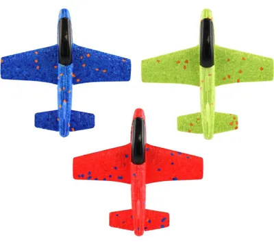 Obrázok produktu pre Polystyrénové hádzacie lietadlo 17cm 2 farby