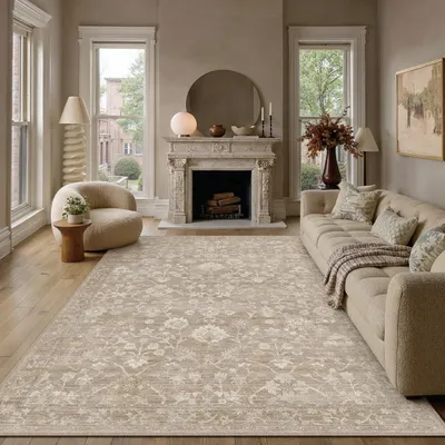 Immagine prodotto di Tappeto vintage beige per soggiorno, 200x300 cm, grande