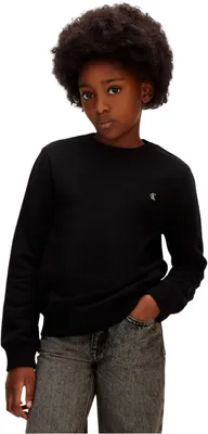 Produktbild von Calvin Klein Kinder Uni Sweatshirt Mini Badge mit Rundhalsausschnitt, Schwarz