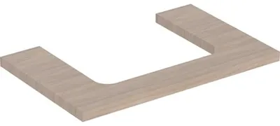 Produktbild von Geberit ONE Waschtischplatte, Ausschnitt mittig, für Aufsatzwaschtisch, 75x3x47cm, 505.282.00.5