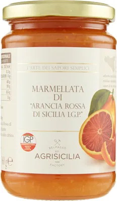 Produktbild von Sizilianische rote Orangenmarmelade 360g - Agrisicilia