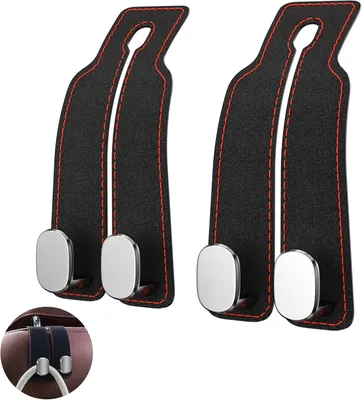 Imagen del producto de Ganchos para reposacabezas de coche, 2 unidades, color , para organizar el interior del vehículo
