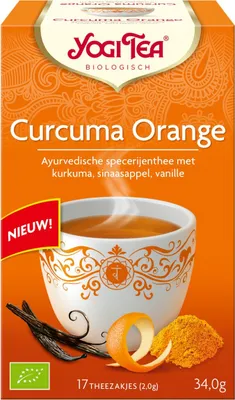 Produktbild von Yogi Tea Kurkuma-Tee, , mit Orangengeschmack (17 Stück)