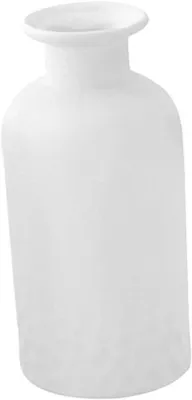 Productafbeelding van Keramische Vaas - Bloempot Decoratie - Woonkamer Aankleden - Modern Stijlvol Design - 18.5 cm Hoog - Wit