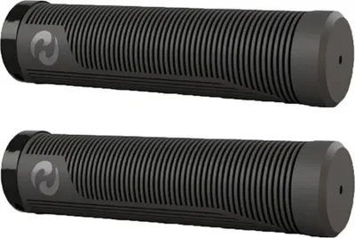 Zdjęcie produktu dla Chwyty kierownicy Herrmans "Rib single lock", 130 mm, Ø 22 mm, szare/czarne (1 para)