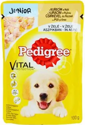 Produktbild von Pedigree kapsička Junior kuřecí a rýže 100g