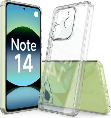 Productafbeelding van Beschermhoes voor Xiaomi Redmi Note 14 5G - Achterkant van Phonesta, krasbestendig - Transparant
