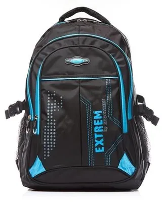 Productafbeelding van Bag Street rugzak, laptoprugzak voor school, universiteit en dagelijks gebruik, 15,6 inch, modern, lichtgewicht, ruim, waterafstotend, blauw, BLUE EXTREM