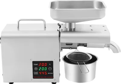Produktbild von Elektrische Ölpresse - Ölpressmaschine - 304 Edelstahl - 220V EU-Stecker - 610W - Bis zu 45% Ölausbeute - 3–6 kg/h - 60 dB leise