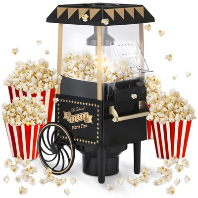 Image de Machine à pop-corn rétro NK, 1200W, à air chaud – Appareil à pop-corn sans huile, capacité de 0,3L, compact