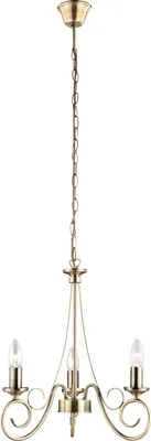Produktbild von Globo Lighting Hängeleuchte Metall altmessing, Kabel PVC Schwarz, ø: 400mm, H: 1300mm, exkl. 3x E14 40W 230V