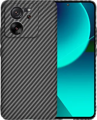 Productafbeelding van Techsuit Carbonite FiberShell achterhoes voor Xiaomi 13T/13T Pro - Zwart