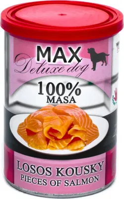 Obrázek produktu pro Konzerva pro psy Falco MAX 400g losos kousky