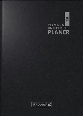 Image de Agenda et planning des cours 2026/2027, noir